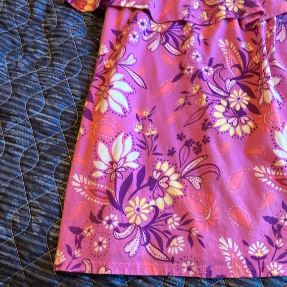 Pretty pink print knit top with ruffle sleeves by Woman Within, size 18, NWOT! - Picture 5 of 16